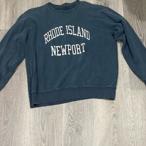Brandy Melville Navy Rhode Island Crewneck